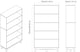 image 2 of Wide Shelf Tier Wooden Bookcase Shelving Modern Open Display Storage Cabinet | White | White 5 Tier Wide | 1