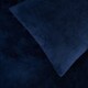 image 3 of Brentfords Teddy Fleece Ultra Soft Duvet Cover and Pillowcase Bedding Set, Single - Navy Blue