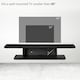 image 6 of HOMCOM Floating TV Unit Stand for TVs up to 40 , Wall Mounted Media Console with Storage Shelf, Entertainment Center, Black
