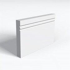 Pack of 5 (Total 5 Units) - Moisture Resistant MDF Primed 2 Drip Skirting Board - 25mm (T) x 194mm (H) x 4200mm (L)