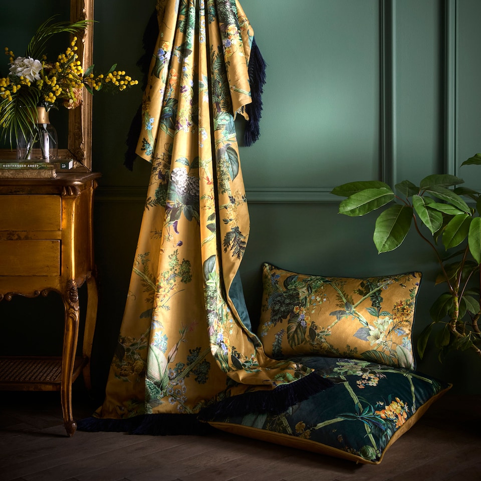 image 1 of Laurence Llewelyn-Bowen Cotswold Fantasia Dawn Cushion Cover LR Gold