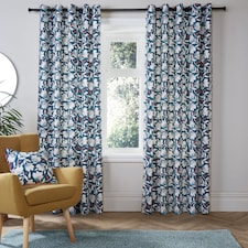Fusion Luna Eyelet Curtains Teal