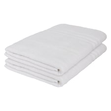 Nicola Spring Cotton Bath Sheets - 160cm x 90cm - White - Pack of 2