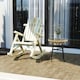 image 2 of Outsunny Wooden Rocking Chair Lounger Relaxing Balcony Garden Seat
