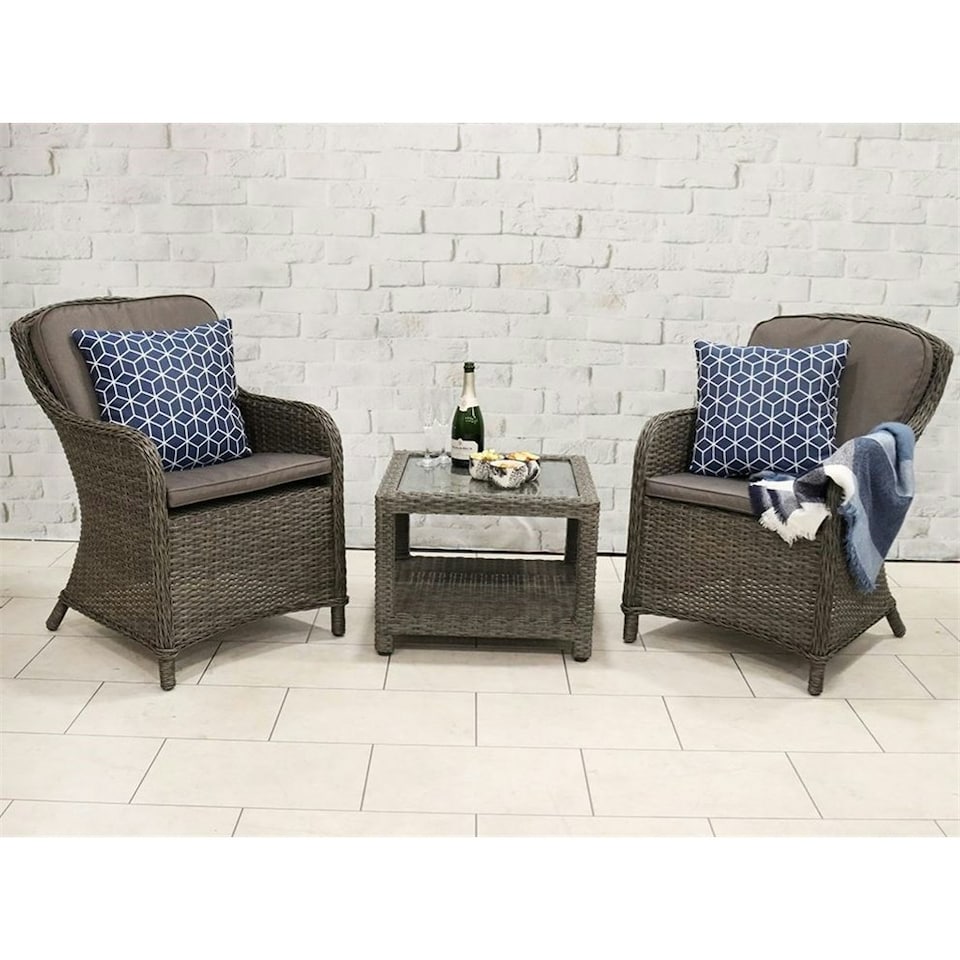 image 1 of 2 Seater Outdoor Deluxe Garden Companion Set