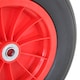image 8 of 14" 3.50-8 Plastic Rim Wheelbarrow Replacement Puncture Proof PU Tyre Wheel