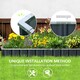 image 4 of Outsunny Metal Raised Garden Bed No Bottom DIY Large Planter Box w/ Gloves