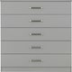 image 4 of Dakota 5 Drawer Chest Grey | Light Grey
