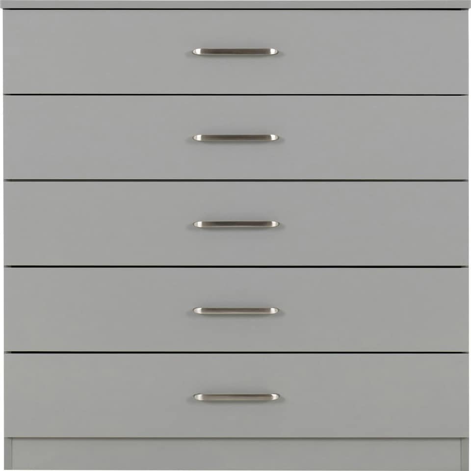 image 1 of Dakota 5 Drawer Chest Grey | Light Grey