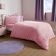 image 2 of OHS Luxury Teddy Fleece Reversible Duvet Cover and Pillowcase Bedding Set | Multi | Pink/Lilac | Double