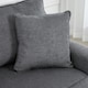 image 8 of HOMCOM Fabric Sofa 3 Seater Sofa for Living Room w/ Throw Pillow Grey