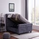 image 2 of Whitford Kingsize 5ft Side Opening Ottoman Plush Grey Bed Frame | Grey | King