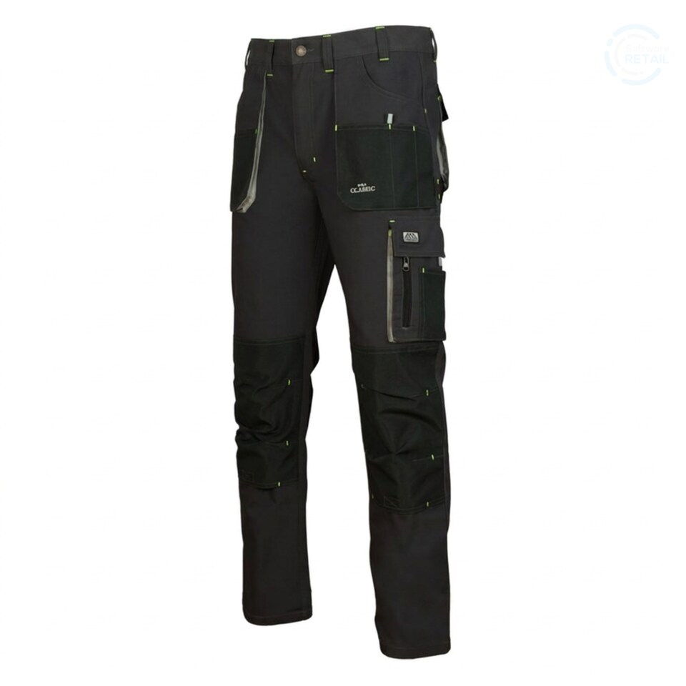 image 1 of Artmas Classic Grey Work Trousers with Knee Pad Pockets, 9 Pockets, 260gsm (28/30 Inch - 46 EU)