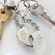 image 3 of Personalised Best Friends Two Hearts Keyring