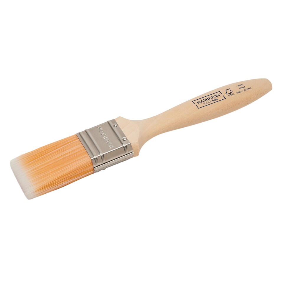 image 1 of Hamilton For The Trade Flat Paint Brush | Bronze | Wood | 1
