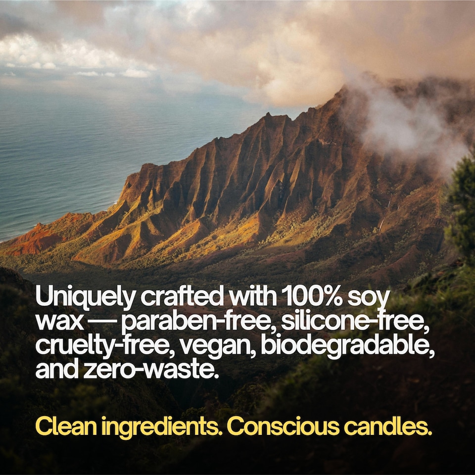 image 1 of Na Pali Handcrafted Candle | Aromatherapy | SANDALWOOD & AMBER
