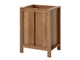 image 5 of Freestanding Bathroom Cabinets Furniture Set 600mm Vanity Unit with Basin Tall Shelf Storage Cabinet Oak Effect Classic