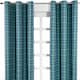 image 1 of Homescapes Black Watch Tartan Ready Made Eyelet Curtain Pair - 137 x 228 cm Drop | Blue | Blue