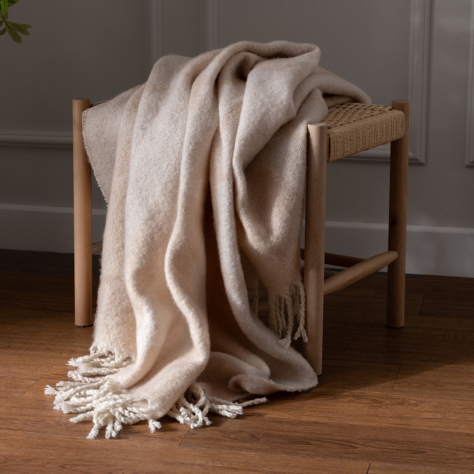 image 1 of Hoem Meta Jacquard Tasselled Throw