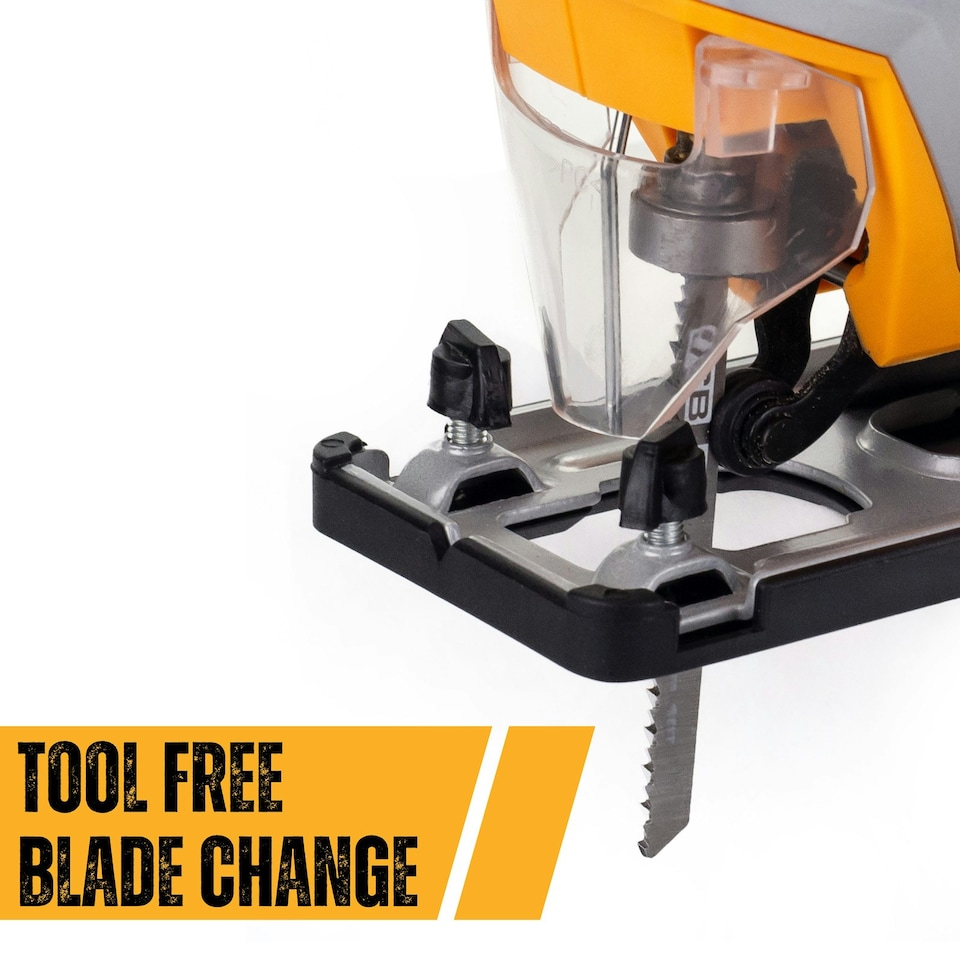 image 1 of JCB 800W Electric Corded Jigsaw, 0-45 Degree Cutting Positions, 230V 21-JS800