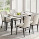 image 2 of HOMCOM Dining Table for 4, Kitchen Table with Sintered Stone Tabletop