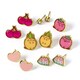 image 2 of Pusheen The Cat Fruits Themed Stud Earring Set