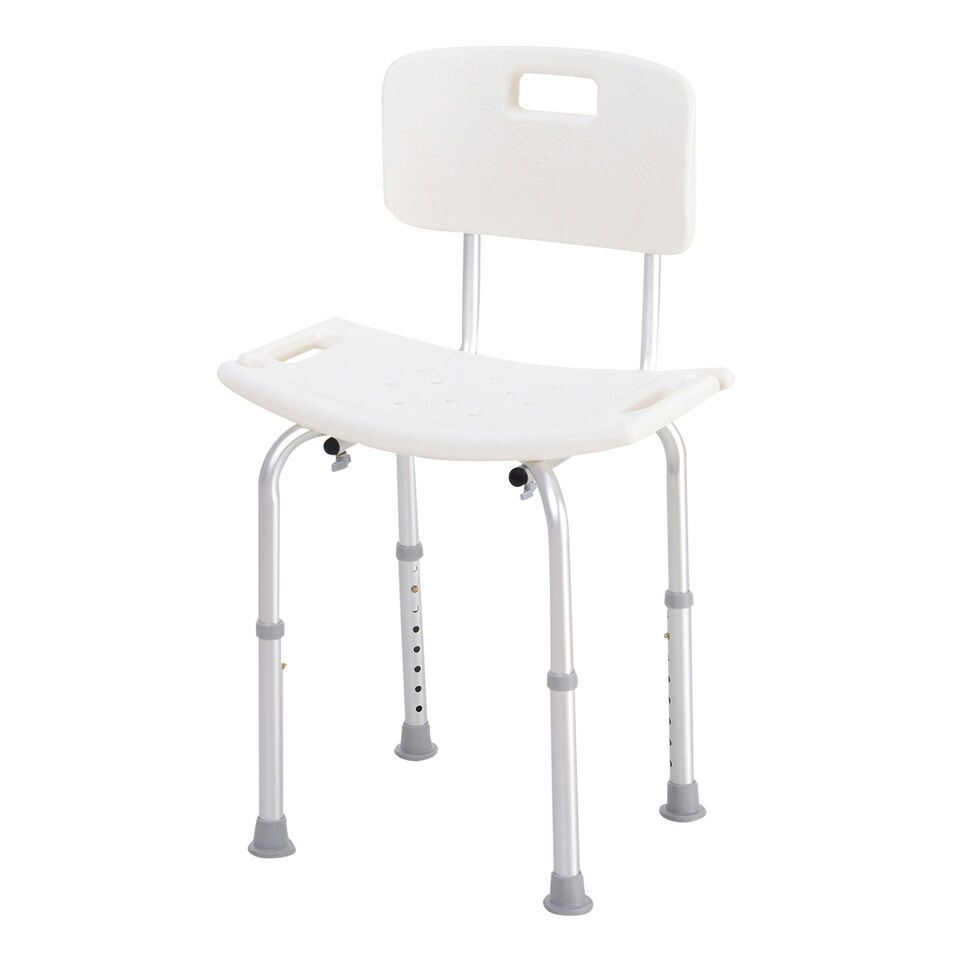 image 1 of HOMCOM Bath Chair Shower Seat, Safety Bathroom Elderly Aids