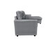 image 3 of The Savona 3 Seater Storage Sofa in Grey or Silver | Silver | One Size