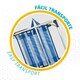 image 5 of Beach Chair Aktive Blue White 48 x 88 x 50 cm Aluminium Foldable (4 Units) N/A