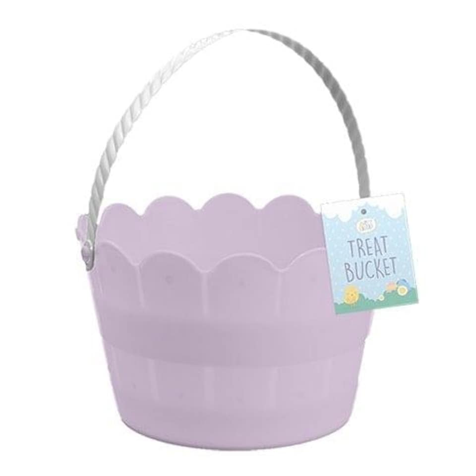 Lavender Easter Plastic Bucket 20cm