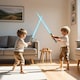 image 4 of Space Sword Telescopic Light-Up Toy - 7-Color LED, Sound Effects, Mute Mode & 60-Inch Extendable Role-Play Toy for Kids Ages 3plus