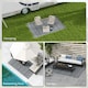 image 4 of Outsunny Reversible Waterproof Outdoor Rug W/ Carry Bag, 182 x 274cm 