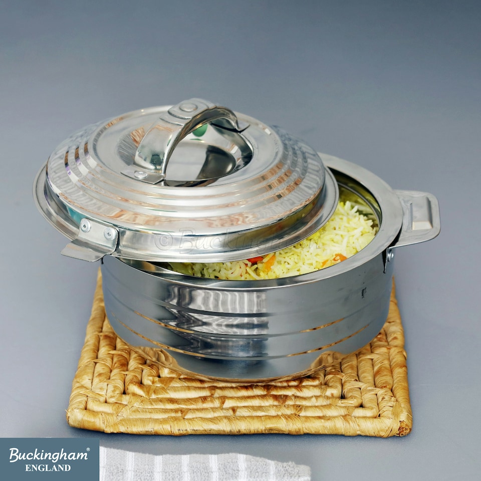 image 1 of Buckingham Double Wall Hot Pot Stainless Steel 3500 ml