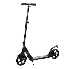 HOMCOM Folding Kick Scooter with Big Wheels for 14+ Teens Adult, Black