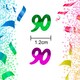 image 2 of 14g Mixed Happy 90th Birthday Confetti