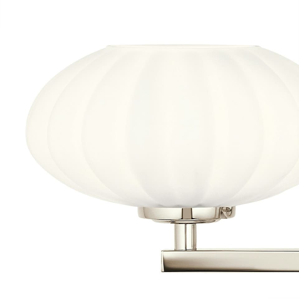 image 1 of Kichler Pim Bathroom Wall Lamp Polished Chrome, 3000K, IP44
