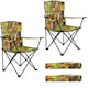 image 1 of 2X Portable Folding Outdoor Chair Ideal for Camping, Garden, Fishing & Travel