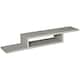 image 1 of HOMCOM Wall Mounted Media Console, Floating TV Stand Component Shelf, Grey