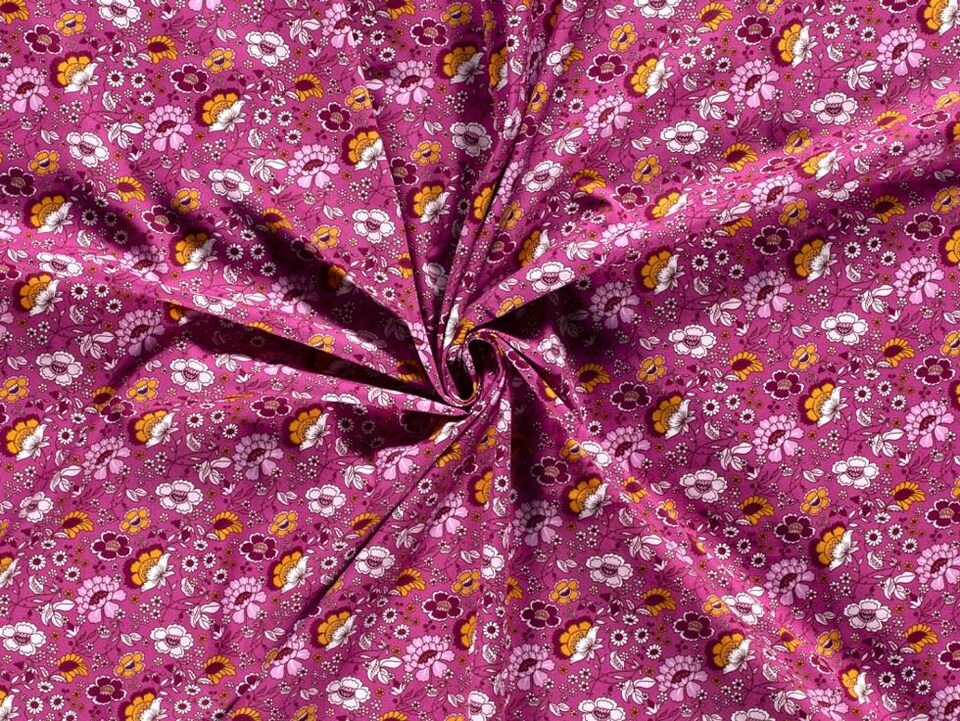 Pink 100% Cotton Poplin Fabric for Dressmaking, Quilting, 150cm / 59" Wide - per metre