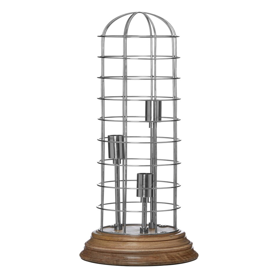 image 1 of Interiors by Premier Large Table Lamp Silver