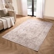 image 2 of OHS Vintage Print Washable Indoor Carpet Floor Rug, 120x170cm - Natural Yellow | Natural | 120x170cm