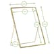 image 3 of Nicola Spring Standing Metal Photo Frame - 8" x 10" - Gold