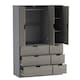 image 5 of RIGA 3 Door 6 Drawer Wardrobe | Grey | Grey & Cedar Grey | 10 x 44.5 x 79 | 1