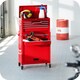 image 9 of Tool Chest - 8 drawers, 4 wheels, multiple layouts, lockable Red
