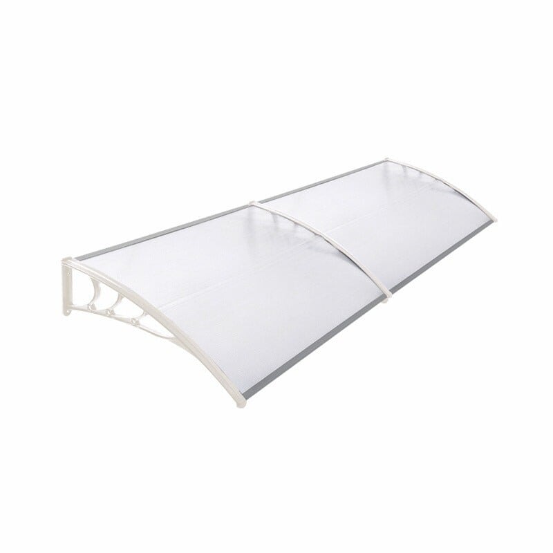 Living and Home Window Door Awning Canopy with Brackets - L190*W100*H28-White