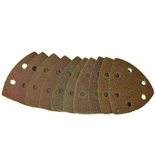 Hook And Loop Sanding Abrasive Discs Pads 90mm Triangular 10pk Mixed Grit