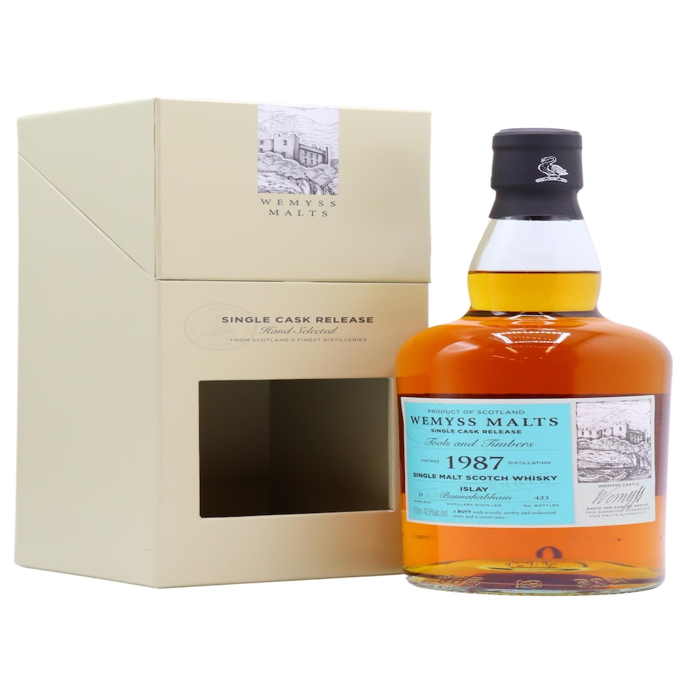 Bunnahabhain - Wemyss Malts - Tools And Timbers Single Cask 1987 31 year old Whisky
