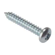 Forgefix Self-tapping Screws, Pozi, Pan Head, Zp - Multi Colour - 1/2 x 8