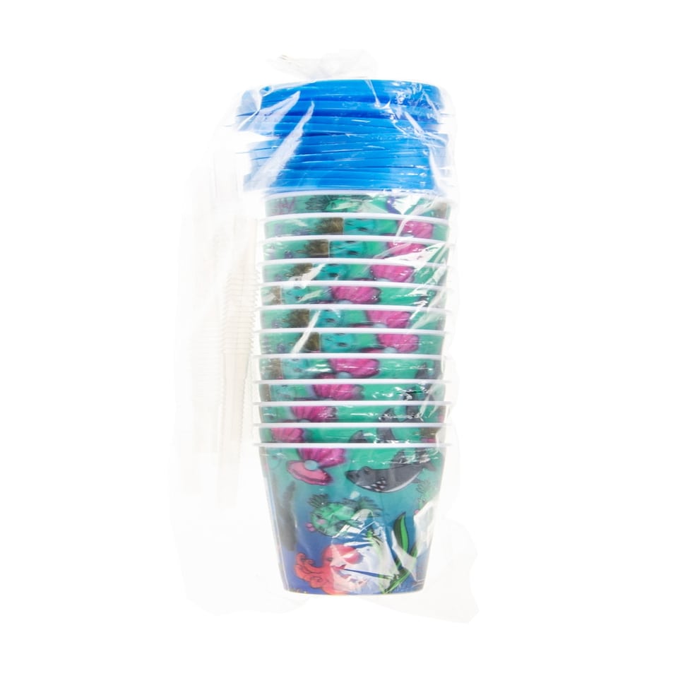 image 1 of Sea Animals 3D Cup With Straw and Lid