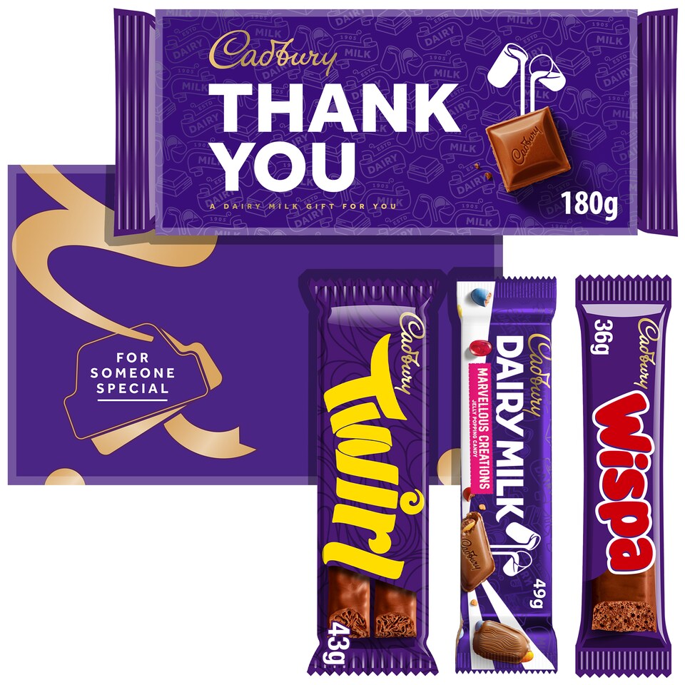 image 1 of Cadbury Thank You Letterbox Chocolate Gift